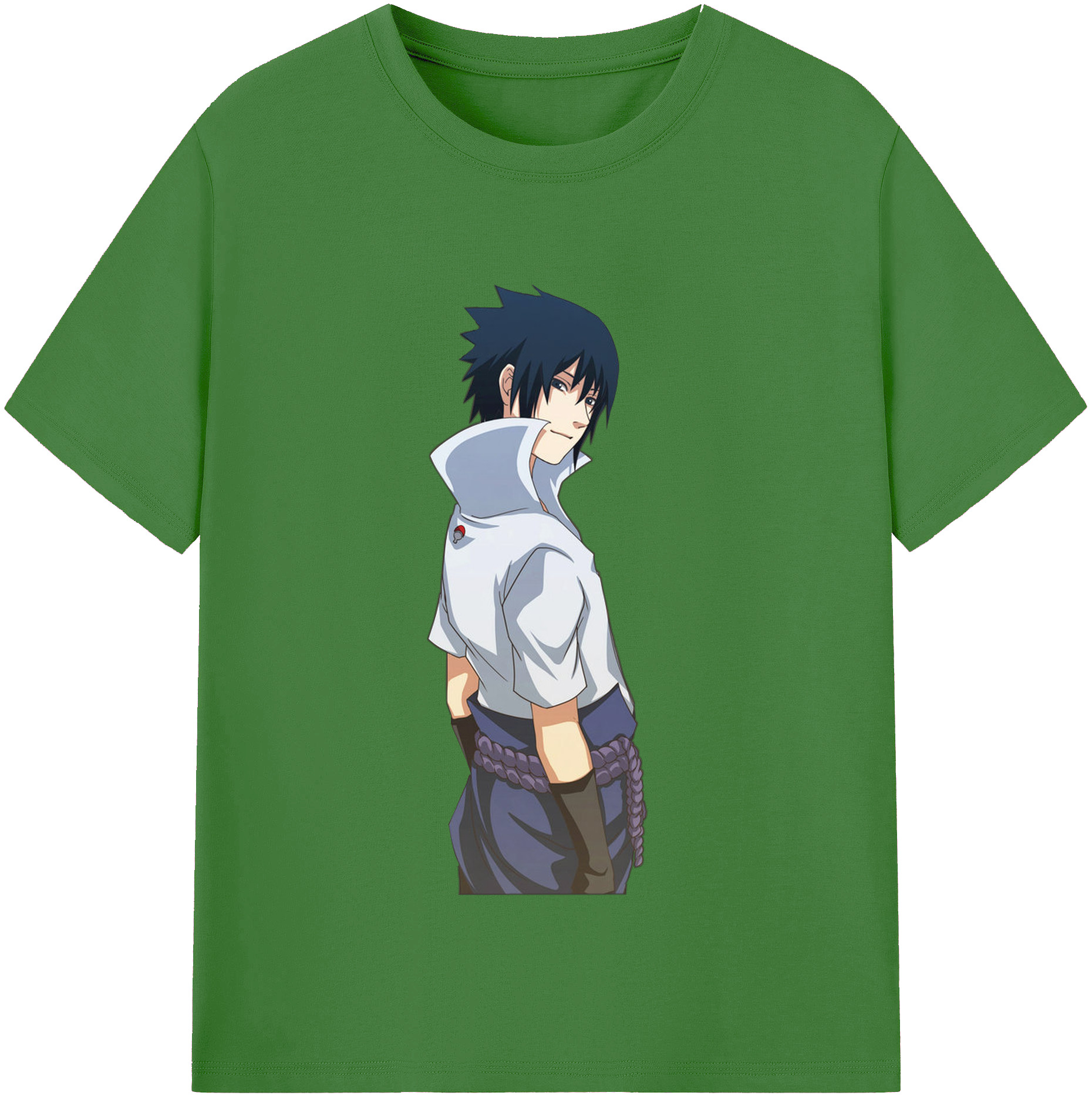 （画像用） NARUTO -ナルト- うちは サスケ Uchiha Sasuke レディースカジュアルプリントTシャツ（綿100％）